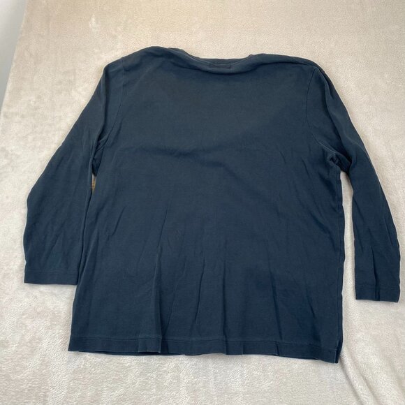 Lands End Women's Sweater Size 1X V-Neck Cardigan Button Front Blue Casual - Picture 11 of 11